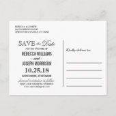 Save the Date - Rustieke herfst Gouden Bloemen Str Aankondigingskaart (Achterkant)