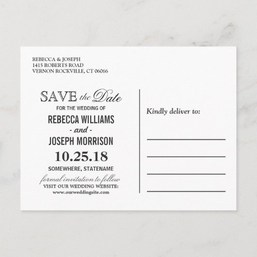 Save the Date - Rustieke herfst Gouden Bloemen Str Aankondigingskaart (Achterkant)