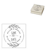 Save the date | Rustieke met de hand getekende len Rubberstempel (Gestempeld)