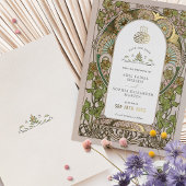 Save the Date Sage Groene Moslim Islamitische Much Folie Uitnodiging