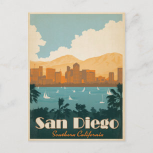 Save the date   San Diego, CA Aankondigingskaart