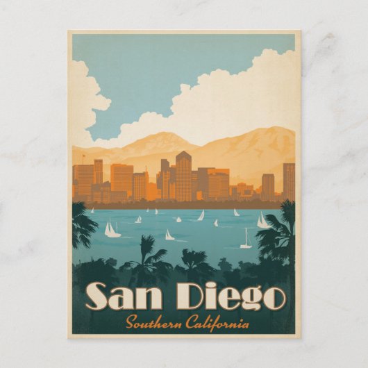 Save the date | San Diego, CA Aankondigingskaart (Voorkant)