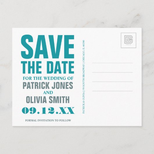 Save the date | San Francisco, CA - Golden Gate Aankondigingskaart (Achterkant)