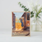 Save the date | San Francisco, CA - Trolly Aankondigingskaart (Staand voorkant)