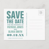 Save the Date - Schotland Aankondigingskaart (Achterkant)