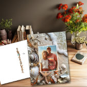 Save the Date Seashells Parels Starfish Beach Briefkaart