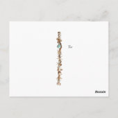 Save the Date Seashells Parels Starfish Beach Briefkaart (Achterkant)