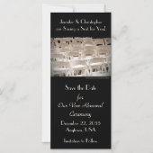 Save the Date Sepia Gelofte Vernieuwing Ceremony M Magnetische Uitnodiging (Voorkant)