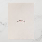 Save the Date Sieraden Goud Moslim Islamitische Fo Folie Uitnodiging (Achterkant)