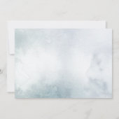 Save the date | Silver Blue Winter Wonderland (Achterkant)