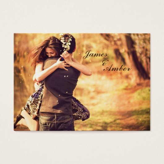 Save-the-Date-Sjabloon Visitekaartjes (Voorkant)