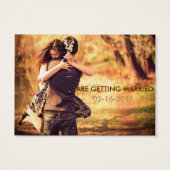 Save-the-Date-Sjabloon Visitekaartjes (Achterkant)