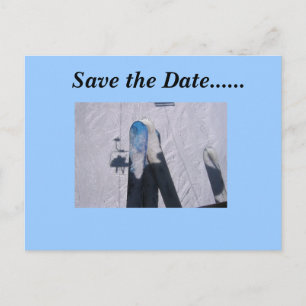 Save the Date......Ski Love Aankondigingskaart
