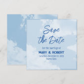 Save the Date - Sky Kaart (Voorkant / Achterkant)