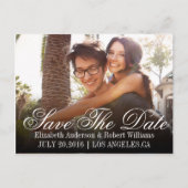 Save the date | Sla onze trouwdatum op Aankondigingskaart (Voorkant)