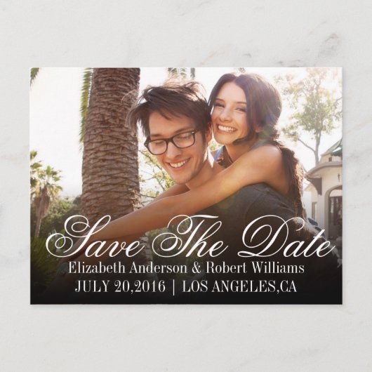 Save the date | Sla onze trouwdatum op Aankondigingskaart (Voorkant)