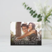 Save the date | Sla onze trouwdatum op Aankondigingskaart (Staand voorkant)