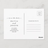 Save the date | Slagscript en foto's Briefkaart (Achterkant)