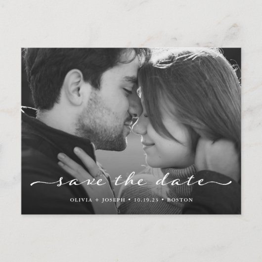 Save the date | Slagscript en foto's Briefkaart (Voorkant)