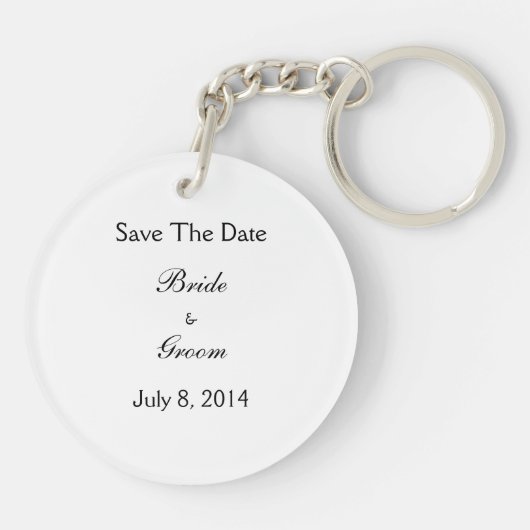 Save the date sleutelhanger (Achterkant)