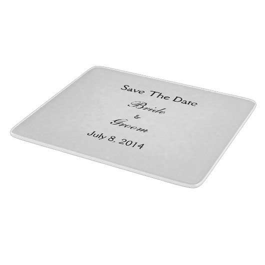 Save the date snijplank (Hoek)