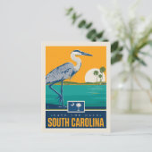 Save the date | South Carolina Uitnodiging Briefkaart (Staand voorkant)