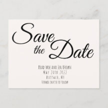 Save the date! Sparen het Briefkaart van de Uitnod