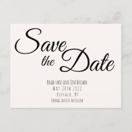 Save the date! Sparen het Briefkaart van de Uitnod