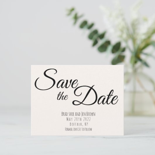 Save the date! Sparen het Briefkaart van de Uitnod (Staand voorkant)