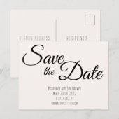 Save the date! Sparen het Briefkaart van de Uitnod (Voorkant / Achterkant)