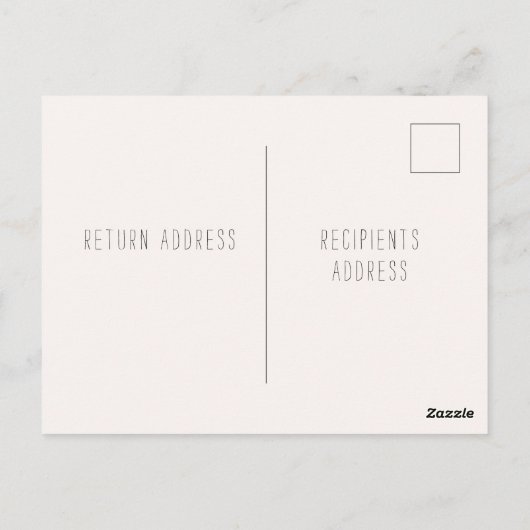 Save the date! Sparen het Briefkaart van de Uitnod (Achterkant)