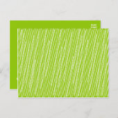 Save the Date Squiggley Lines Aankondiging Postcar (Voorkant / Achterkant)