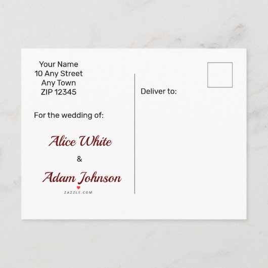  Save the Date Star Moon Angel Wings Cherub Aankondigingskaart (Achterkant)