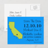  Save the Date State - Verenigde Staten Aankondigingskaart (Voorkant / Achterkant)