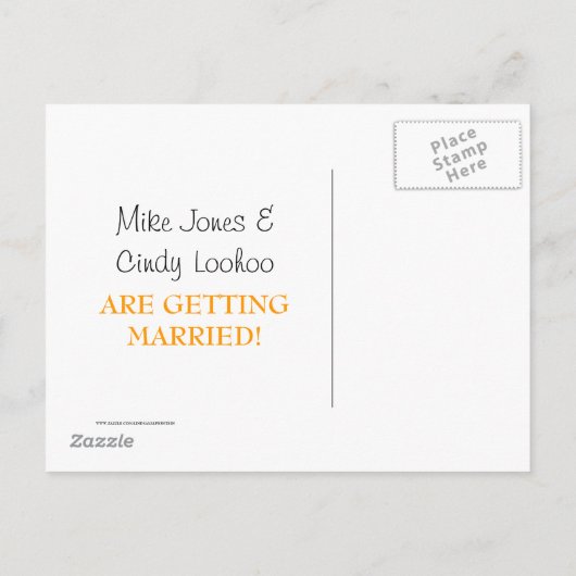  Save the Date State - Verenigde Staten Aankondigingskaart (Achterkant)