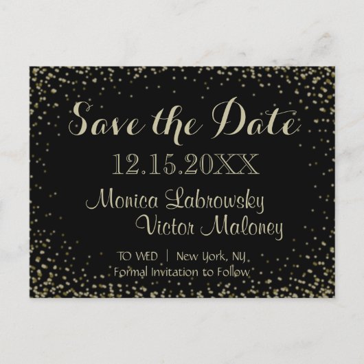 Save the date | Sterrennacht Aankondigingskaart (Voorkant)