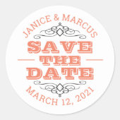 Save the Date Stickers (Voorkant)