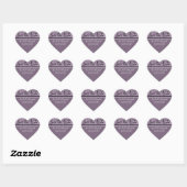 "Save the Date" Stijlvolle tinten van oude lavende Hart Sticker (Vel)