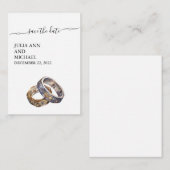 Save the Date StoomPunk Ringen  Notitiekaartje (Voorkant / Achterkant)