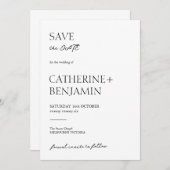 Save the Date straalt tijdloze charme en elegantie (Voorkant / Achterkant)