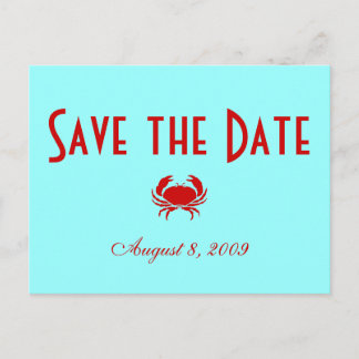 Save the Date - Strand - Gepersonaliseerd Aankondigingskaart