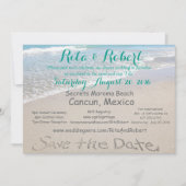 Save the date | Strandbruiloft 5x7 Uitnodiging Kaa (Voorkant)