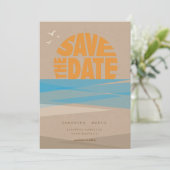 Save the Date, Strandbruiloft Date (Staand voorkant)