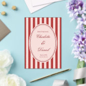 Save the Date Streep Aangepaste Chartreuse Acryl Uitnodigingen (Insitu (Huwelijk))