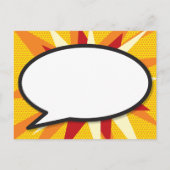 Save the Date Stripboek KA-POW Moderne Fun Aankondigingskaart (Achterkant)