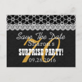Save the Date SURPRISE 70th Birthday P03C Aankondigingskaart (Voorkant)