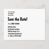 Save the Date Sweet 16 Verjaardagsfeest A02 PINK Aankondigingskaart (Achterkant)