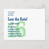 Save the Date Sweet 16 Verjaardagsfeestje V005 BLA Aankondigingskaart (Achterkant)
