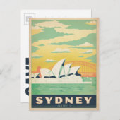Save the date | Sydney, Australië Aankondigingskaart (Voorkant / Achterkant)