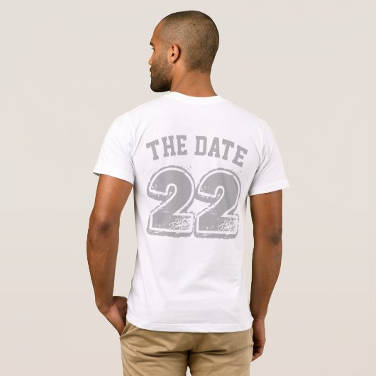 Save the Date T-Shirts (Achterkant volledig)